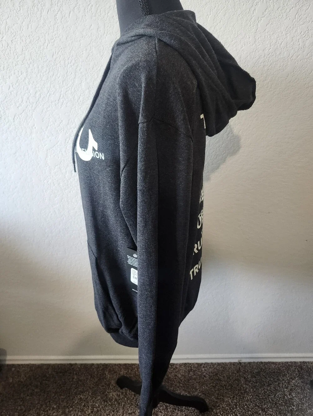 True Religion Size Medium Hoodie Gray